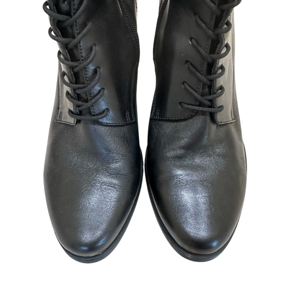 Elegant Black Leather Ankle Boots - Picture 6 of 15